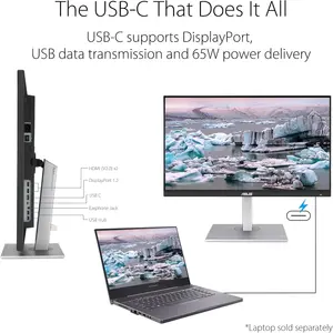 ASUS ProArt Display PA279CV 27-inch IPS, 4K UHD Professional Monitor - 60Hz, 100% sRGB, 100% Rec. 709, Color Accuracy ΔE < 2, Ergonomic Stand