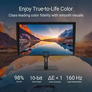 ASUS ProArt Display PA27UCGE 27-inch, 4K UHD IPS 160Hz 600 Nits Professional Monitor – 98% DCI-P3, Delta E<1 color accuracy, 160Hz, Built-in Motorized Colorimeter, HDR-10, HLG, Auto KVM, LuxPixel™ AGLR, Light Sync