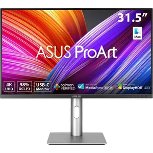 ASUS ProArt Display PA329CRV 32-inch, IPS, 4K UHD Professional Monitor – 98% DCI-P3, Color Accuracy ΔE < 2, Calman Verified, USB-C PD 96W, VESA DisplayHDR 400, VESA MediaSync, Ergonomic Stand