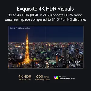 ASUS ProArt Display PA32UCE 32-inch 4K IPS Professional Monitor – 600 nits, 98% DCI-P3, Delta E<1 Color Accuracy, Built-in Motorized Colorimeter, HDR-10, HLG, Auto KVM, LuxPixel™ AGLR, Light Sync, USB-C® PD 96W, Ergonomic Stand