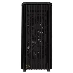 ASUS ProArt PA401 Wood Edition Tempered Glass Panel ATX Mid-Tower PC Case, Pre-Installed Two 160mm Ring Fans, USB 20Gbps Type-C Port