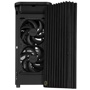 ASUS ProArt PA401 Wood Edition ATX PC Case Metal Panel, 2x 160mm Pre-Installed Fans, Wooden Front Panel