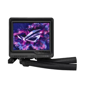 ASUS ROG Ryujin III ARGB Extreme 360mm Liquid CPU Cooler | 360mm Aluminium Radiator, Asetek Gen8 V2 Pump, Magnetic ARGB Fans, 3.5" 640x480 LCD, VRM Fan - Black