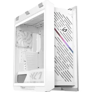 ASUS ROG Strix Helios II GX601S E-ATX Gaming PC Case, Dual Tempered Glass Side Panels, 4x 140mm PWM Fans Pre-Installed - White Edition