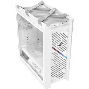 ASUS ROG Strix Helios II GX601S E-ATX Gaming PC Case, Dual Tempered Glass Side Panels, 4x 140mm PWM Fans Pre-Installed - White Edition