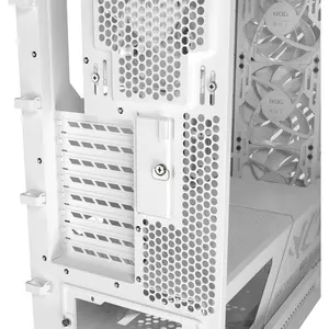 ASUS ROG Strix Helios II GX601S E-ATX Gaming PC Case, Dual Tempered Glass Side Panels, 4x 140mm PWM Fans Pre-Installed - White Edition