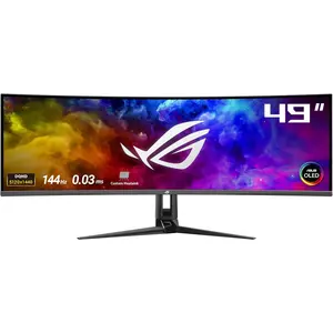 ASUS ROG Swift OLED PG49WCD 49" 5K 144Hz QD-OLED Gaming Monitor ― 0.03 ms, G-SYNC® Compatible, 1000 Nits Peak Brightness, 99% DCI-P3 Gamut