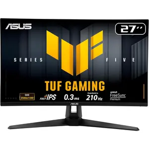 Asus TUF Gaming VG27AQ5A Gaming Monitor – 27-inch, QHD, 210Hz(OC), Fast IPS, ELMB SYNC, 0.3ms GTG, Stereo speaker