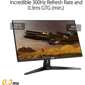 Asus TUF VG27AQM5A Gaming Monitor – 27-inch, QHD(2560x1440), 300Hz, Fast IPS, ELMB Sync, 0.3ms (GTG), Stereo speaker, 95% DCI-P3, DisplayWidget Center