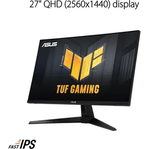 Asus TUF VG27AQM5A Gaming Monitor – 27-inch, QHD(2560x1440), 300Hz, Fast IPS, ELMB Sync, 0.3ms (GTG), Stereo speaker, 95% DCI-P3, DisplayWidget Center