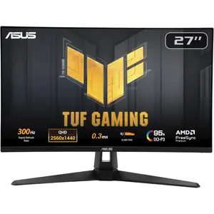 Asus TUF VG27AQM5A Gaming Monitor – 27-inch, QHD(2560x1440), 300Hz, Fast IPS, ELMB Sync, 0.3ms (GTG), Stereo speaker, 95% DCI-P3, DisplayWidget Center