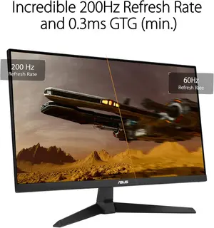 ASUS TUF Gaming VG259Q5A Gaming Monitor – 24.5” 1080P, Full HD, 200Hz, 0.3ms, Fast IPS, Extreme Low Motion Blur, FreeSync Premium, Speakers, DisplayWidget Center
