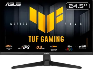 ASUS TUF Gaming VG259Q5A Gaming Monitor – 24.5” 1080P, Full HD, 200Hz, 0.3ms, Fast IPS, Extreme Low Motion Blur, FreeSync Premium, Speakers, DisplayWidget Center