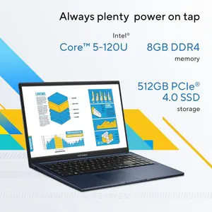ASUS Vivobook 15 X1504VA | Intel Core 5 120U, 8GB DDR4, 512GB SSD, 15.6" FHD Display, Silver