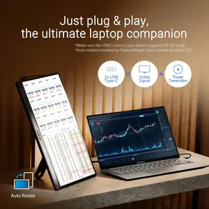 ASUS ZenScreen MB169CK 15.6" FHD IPS Portable USB Monitor - Dual USB Type-C, Flicker Free, Blue Light Filter, Anti-glare Surface, 360° Kickstand