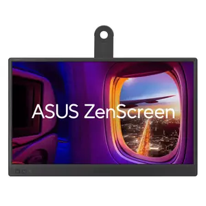 ASUS ZenScreen MB169CK 15.6" FHD IPS Portable USB Monitor - Dual USB Type-C, Flicker Free, Blue Light Filter, Anti-glare Surface, 360° Kickstand