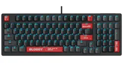 Bloody AT98 Mechanical Gaming Keyboard - Alpha Optical Switch - eXact Reset System - 7 RGB Backlit Effects - Stealth Quiet Typing - Bloody Red