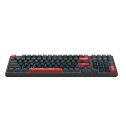 Bloody AT98 Mechanical Gaming Keyboard - Alpha Optical Switch - eXact Reset System - 7 RGB Backlit Effects - Stealth Quiet Typing - Bloody Red