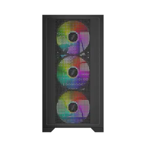 1st Player Go2 RGB Micro-ATX Gaming PC Case - Black