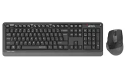 A4Tech Fstyler FGS1035Q 2.4G Quiet Key Wireless Keyboard & Mouse Combo - Grey