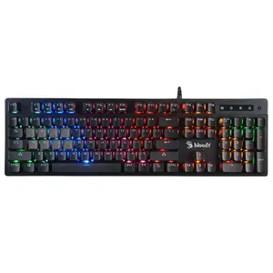 Bloody B500N Mecha-Like Switch Neon Backlit Gaming Keyboard - Black