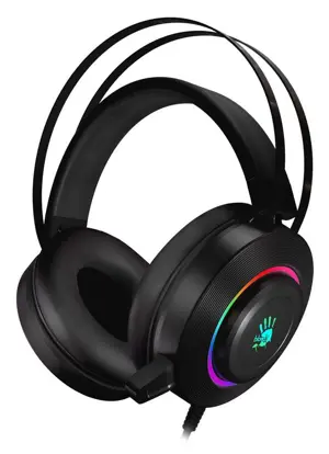 Bloody G521 Virtual 7.1 Surround Sound RGB Gaming Headset - Black