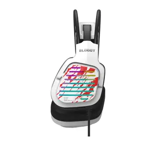 Bloody G565 Virtual 7.1 Surround Sound RGB Gaming Headset - Energy White