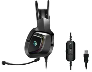 Bloody G575 Virtual 7.1 Surround Sound Gaming Headset - Black