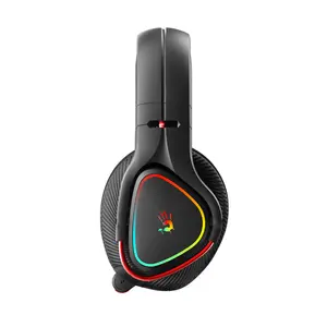 Bloody MR720 RGB Gaming Wireless Headset | Bluetooth + 2.4G Wireless + 3.5mm Wired - Black