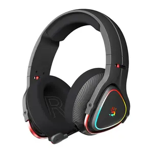 Bloody MR720 RGB Gaming Wireless Headset | Bluetooth + 2.4G Wireless + 3.5mm Wired - Black
