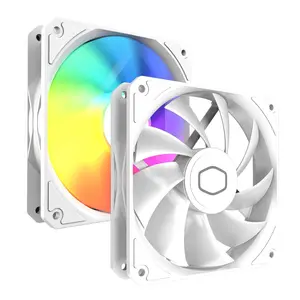Cooler Master MasterLiquid Core II 240 AIO Liquid CPU Cooler, Infinity Mirror ARGB, Dual-Chamber Pump, 2x Low-Noise ARGB PWM Fans - White