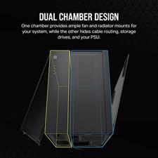 Corsair 6500D Tempered Glass Dual Chamber Black 