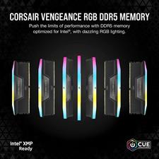 Corsair Vengeance RGB 32GB (2x16GB) 6200MHz C36 DDR5 DRAM Memory Kit - Black