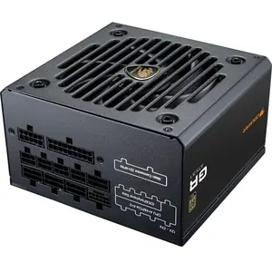 COUGAR GR 750W ATX 3.1 PCIe 5.1 Ready Fully Modular Power Supply, 80 Plus Gold, Native 12V-2x6 Cable, Japanese Main Capacitors, Low Noise, 140mm, Compact Size
