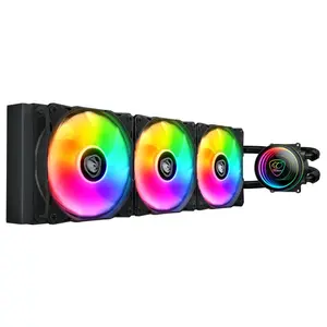 Cougar Poseidon Elite 360 ARGB AIO Liquid Cooler, High Performance 120mm Fans, Rotatable Pump Head - Black