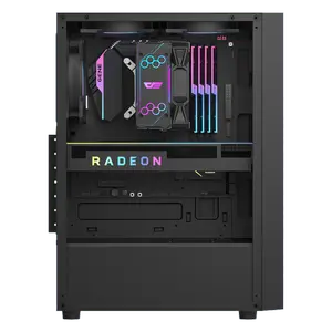 DarkFlash A290 ATX Gaming PC Case, 3x ARGB Fans Included - Black
