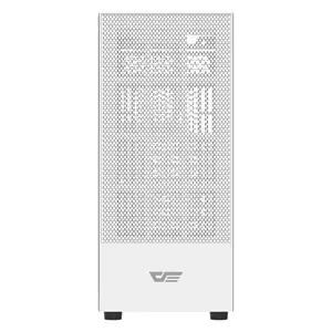 DarkFlash A290 ATX Gaming PC Case, 3x ARGB Fans Included - White