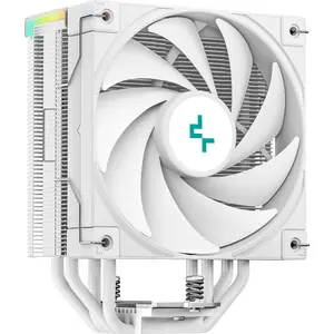 DeepCool AK400 Digital WH CPU Air Cooler, Real-Time Status Screen, FDB Bearing Fan, 120mm Fan, Upto 1850 RPM - White