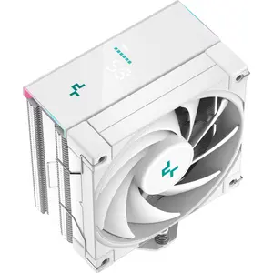 DeepCool AK400 Digital WH CPU Air Cooler, Real-Time Status Screen, FDB Bearing Fan, 120mm Fan, Upto 1850 RPM - White