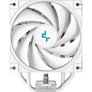 DeepCool AK400 Digital WH CPU Air Cooler, Real-Time Status Screen, FDB Bearing Fan, 120mm Fan, Upto 1850 RPM - White