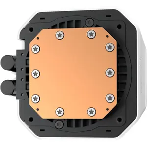 DeepCool LM360 WH 360mm ARGB Liquid CPU Cooler, 2.4" IPS Display, Gen 6 Pump, 3x 120mm FL12 SE ARGB Fans, 2400 RPM Fan Speed - White