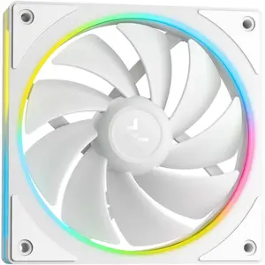 DeepCool LM360 WH 360mm ARGB Liquid CPU Cooler, 2.4" IPS Display, Gen 6 Pump, 3x 120mm FL12 SE ARGB Fans, 2400 RPM Fan Speed - White