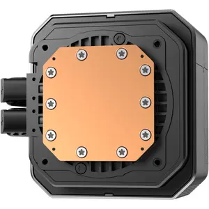 DeepCool SPARTACUS 360 AIO Liquid CPU Cooler, 3.4" 480x480 LCD Display, 6th Gen Pump, ARGB Silent Ring Fans - Black