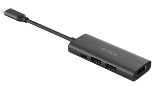 A4Tech DST-40C 4-in-1 Docking Station, USB Type-C, 4 Ports, 4K 30Hz HDMI