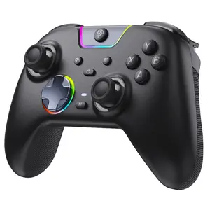 EasySMX X05 Pro Wireless Gaming Controller | Hall Effect Joysticks, Ultra-Quiet Buttons, 2-Stage Triggers, 1000Hz Polling, Programmable - Black