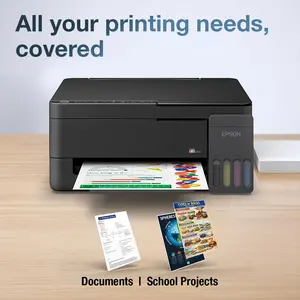 Epson EcoTank L3350 A4 Wi-Fi All-in-One Ink Tank Color Printer, Scanner, Copier, 5760x1440dpi Print Resolution, Up to 7500 Prints Composite Ink Bottles Yield~ (Official Warranty)