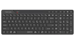 A4Tech Fstyler FBK27C AS Bluetooth & 2.4G Rechargeable Wireless Keyboard - Black