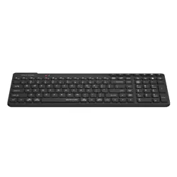 A4Tech Fstyler FBK27C AS Bluetooth & 2.4G Rechargeable Wireless Keyboard - Black