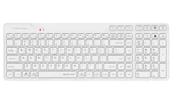 A4Tech Fstyler FBK27C AS Bluetooth & 2.4G Rechargeable Wireless Keyboard - White
