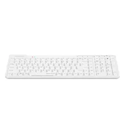 A4Tech Fstyler FBK27C AS Bluetooth & 2.4G Rechargeable Wireless Keyboard - White